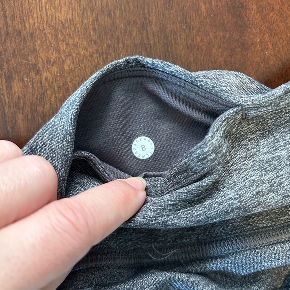Lululemon Athletica Gray Tied to It Tights Leggings - Picture 3 of 5